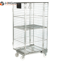 Cage mobile en acier soudé pour le transport logistique en entrepôt, personnalisable