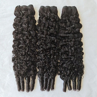 Extensions de Cheveux Humains Vierges Bruts Premium, Bouclés Pixie, Double Drawn, Cheveux Cambodgiens Birmans, Provenance Unique, Non Traités, Fournisseur