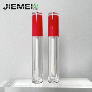 JIE MEI Stock Meilleur prix 4ML Flacon de <span class=keywords><strong>gloss</strong></span> à lèvres rond coloré avec gros pinceau, vente en gros, emballage de tube de <span class=keywords><strong>gloss</strong></span> à lèvres - Product Image 5