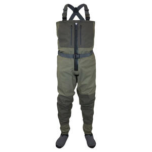 Pantalon de pêche <span class=keywords><strong>respirant</strong></span> personnalisé de luxe avec poche zippée sur la poitrine pour la pêche à la mouche - Product Image 3