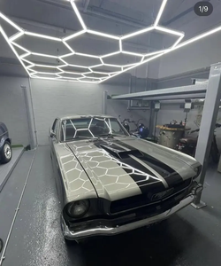 HanYin lampe de travail salle d'exposition lumière LED hexagonale 110V 240V lumières en nid d'abeille pour salle d'exposition de voiture intérieur et extérieur - Product Image 5