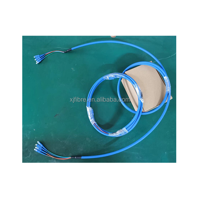 OEM 4-Core Fiber Optic Fanout Cable 4F LC to LC Patch Cord Communication Cable with 4 Breakout Patch Lead