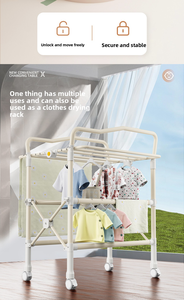 <span class=keywords><strong>Table</strong></span> <span class=keywords><strong>à</strong></span> <span class=keywords><strong>langer</strong></span> multifonctionnelle pliable en coton avec motif de dessin animé, lit de massage tactile pour nouveau-né, produits de soin pour bébé - Product Image 6