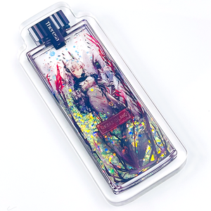 Custom PVC and Plastic <b>Key</b> <b>Chain</b> UV Printed Acrylic Quicksand Bottle Decor Oil Filled Luminous Glow in Dark Charms - Product Image 4