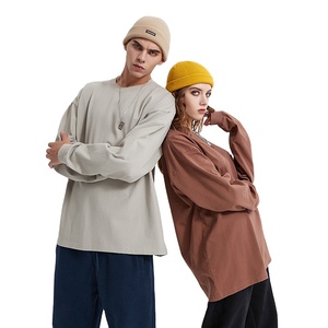 Camisetas de <span class=keywords><strong>Manga</strong></span> <span class=keywords><strong>Larga</strong></span> de Venta Directa de Fábrica 2026, Camisetas Lisas de Corte Holgado para Imprimir, 310 g/m², Color <span class=keywords><strong>Verde</strong></span> Oscuro, <span class=keywords><strong>Camiseta</strong></span> Básica - Product Image 1