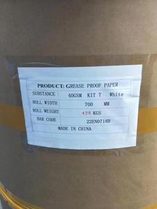 Giấy gói thực phẩm không thấm dầu, đã tẩy trắng/chưa tẩy trắng, 40g 50g 60g, màu trắng/nâu/xám, cuộn - Product Image 5