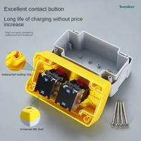 Boîtier de commande étanche pour interrupteur à bouton-poussoir 1, 2 ou 3 trous, boîtier d'arrêt d'urgence 22 mm