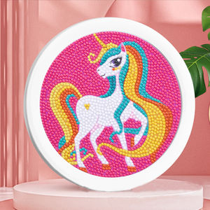 Kits de Peinture Diamant DIY Rond Encadré à Petits Carreaux, Vente en Gros, Très Demandés, pour Filles et Enfants de 4-12, 8-12, 9-12 Ans, Idéal Cadeau - Product Image 1