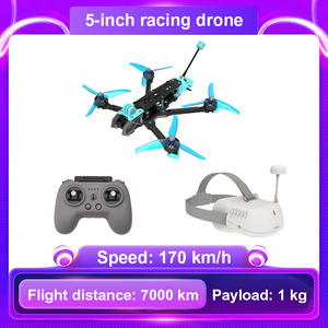 Drone FPV 5 pouces ELRS 915 MHz, transmission d'image 7 km, charge utile 2 kg, temps de vol 30 min, moteur 2812 1100 KV, quadricoptère RC longue portée - Product Image 2