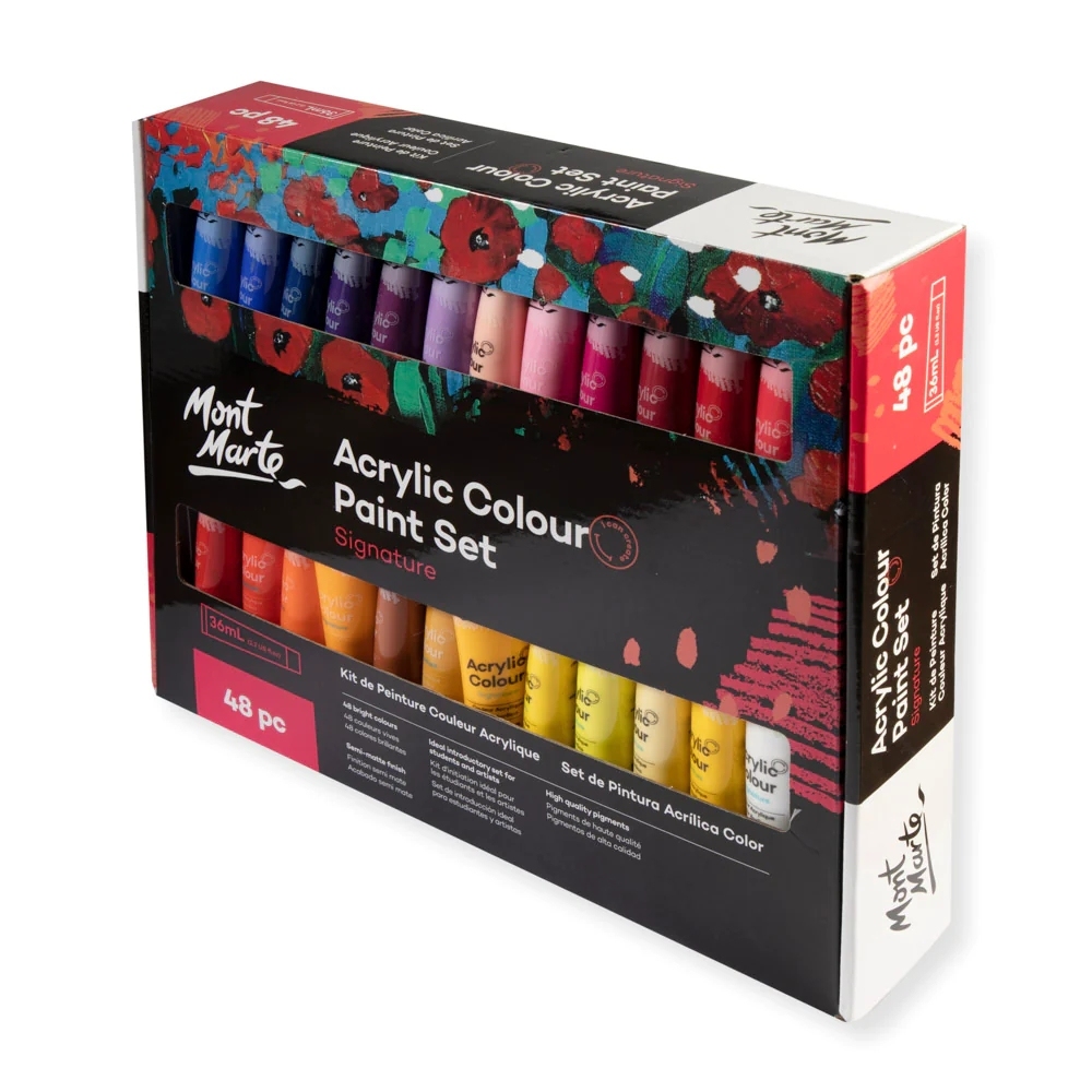 MEEDEN 48 Pennarelli Acrilici – Inchiostro 7,5 Ml A Controllo Automatico, Opachi E Impermeabili Per Artisti E Adulti!