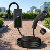 Pengisi Daya EV Portabel Baru Tipe 2 16A Schuko Smart Arus Dapat Diatur IP66 Tahan Air 3.5KW