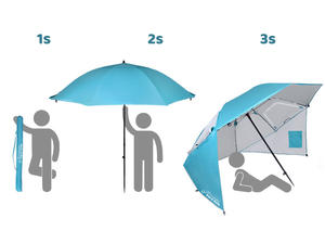 Morden Портативный пляжный зонт <span class=keywords><strong>UPF</strong></span> 50 + легкий складной солнцезащитный козырек - Product Image 6