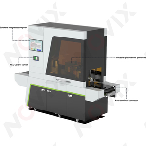 NOVIX Industrial Piezoelectric Printhead Single Pass UV Printer for Disposable Transparent PET Cups High-Speed Automatic <strong>Inkjet</strong> - Product Image 2