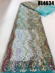 Pizzo da sposa con perline <span class=keywords><strong>in</strong></span> <span class=keywords><strong>Tulle</strong></span> ricamato Zimbabwe di fascia alta - Product Image 4
