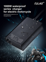 Chargeur de batterie 1000W à charge rapide, chargeur ignifuge pour trottinettes électriques et motos avec protection contre les surcharges/curcuits courts