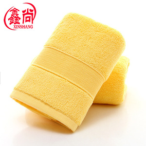 ผ้าขนหนู Xinshang ผ้าฝ้ายแท้ 34x75 ซม. สีพื้น ผ้าเช็ดหน้าโรงแรม รูปทรงสี่เหลี่ยมผืนผ้า ผ้าขนหนูเช็ดมือ 100% ผ้าฝ้าย - Product Image 4