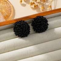 Pom Pom mot lettre bijoux et accessoires Post connecteur perlé boucle d'oreille