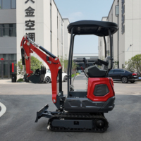 Excavatrice sur chenilles de haute qualité CE EPA/Euro V avec prix d'usine 1 tonne 1,5 tonne 2 tonnes Mini excavatrice Prix de vente