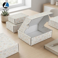 Boîte d'expédition rigide double face personnalisée avec logo, en carton ondulé écologique et matériaux recyclés, robuste, avec gaufrage