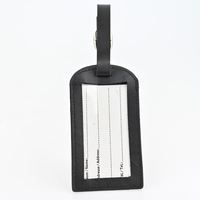 Etiquette de bagage personnalisée en cuir pvc dur PU avec impression par sublimation de logo personnalisé en vente directe d'usine