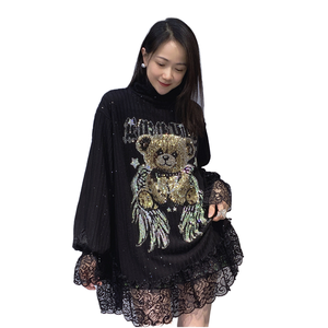 Blusas de Manga Larga Holgadas y Transpirables para Mujer, Tallas Grandes, 100% Fibra de Bambú, Nueva Colección Otoño-Invierno con Estampado Animal - Product Image 1