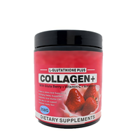 Poudre de collagène L-Glutathion OEM sous marque privée 258g Vitamine C Acide Hyaluronique 1 cuillère par jour pour le blanchiment de la peau