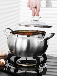 Pentola in acciaio inossidabile fornello a induzione pentola a Gas pentola cucina casa pentole da cucina pentole da cucina 6L - Product Image 4