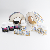 Impresión Directa de Materiales Adhesivos de Alta Calidad, Etiquetas Personalizadas de Producción Rápida para Botellas de Medicamentos y Suplementos