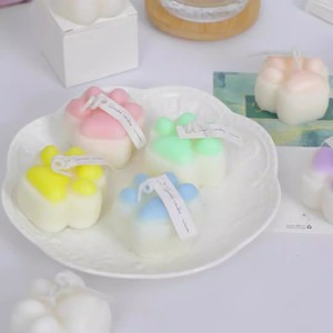 เทียนกลิ่นพีชไร้ควัน Cat's Claw ไม่ระคายเคืองผิว เทียนหอมแบบก้อนสำหรับคู่รัก ของเล่นเทียนหยดน้ำมันหอม - Product Image 1