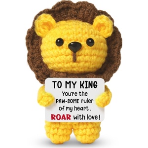 Animaux en peluche en crochet faits à la main, mignons lions, cadeaux uniques pour la fête des mères, Noël et anniversaire pour maman de la part de sa fille/sa fille. - Product Image 6
