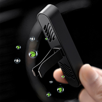 Accessoires de voiture en bois Clip sur diffuseur de voiture aromathérapie alliage d'aluminium Clip de ventilation voiture désodorisant recharge