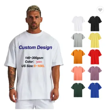 Big Dock usw. Qualität Polyester Custom Herren bedruckte 3DT Shirts Einfarbige übergroße T-Shirts