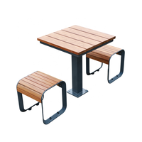 Table de pique-nique en bois pour 4 personnes, idéale pour le camping, les restaurants, les parcs et les aires de jeux, à vendre
