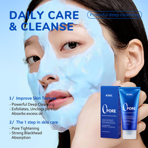 Oem màu xanh lỗ chân lông làm sạch bùn phim Mặt nạ cho da bình thường và không lỗ chân lông loại bỏ mụn đầu đen - Product Image 2