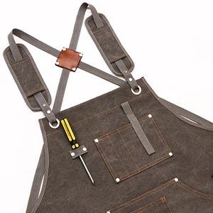 <span class=keywords><strong>Tablier</strong></span> de charpentier en toile marron Brisinga <span class=keywords><strong>sans</strong></span> manches 77*68cm pour outils et <span class=keywords><strong>peinture</strong></span> – Vente en gros - Product Image 2