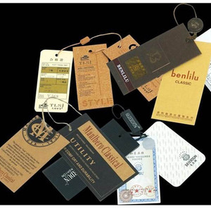 Étiquette suspendue en papier kraft personnalisée/étiquette suspendue gravée/étiquette suspendue imprimée pour chaussettes - Product Image 4