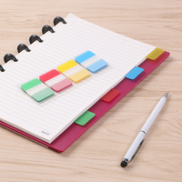 Pour Eagle 7392 matériau PET Transparent Notes autocollantes auto-adhésives marqueurs de Page arc-en-ciel pour livres et accessoires de bureau
