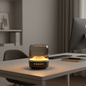 ลำโพงแฟชั่น Harma Kardo Aura Glaze Style เชื่อมต่อไร้สายผ่านบลูทูธ เสียง 360 องศา ไฟ LED RGB สีสันสดใส ลำโพงแบบโปร่งใส - Product Image 1