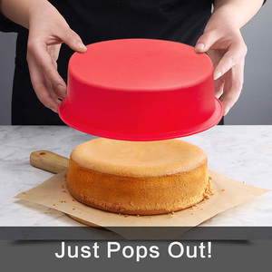 Wholesale Food Grade Silicone <strong>Cake</strong> Baking Pan Quick Release Nonstick Feature 15cm/18cm/23cm Sizes Heat Resistant <strong>Cake</strong> <strong>Tools</strong> - Product Image 5