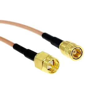 Male Plug to SMB Female Straight Jumper Cable RG316 15cm/30cm/50cm/100cm Wholesale NEW For Wifi Wireless