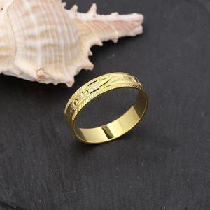 Bague pour femme en gros de l'usine JXX, plaquée or 24 carats, bijoux pour femme, bague de mariage - Product Image 6