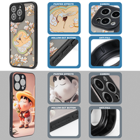Machine Distributrice d'Impression de Coques de Téléphone Anti-Choc avec Airbag, Transparente, pour iPhone 14 15 Pro Max, Personnalisable