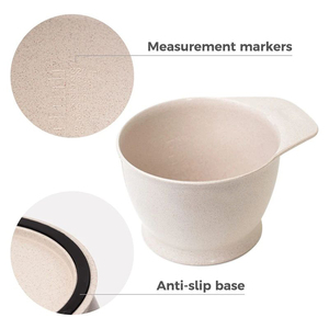 Nhà tóc màu lông chia tay lược lớn trộn bát với cơ sở chống trượt Thuốc nhuộm tóc bát và bàn chải Bộ công cụ - Product Image 3