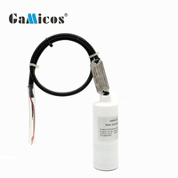 Capteur de niveau submersible anticorrosion GLT570 PTFE PVDF 4-20mA pour la mesure du niveau de liquides chimiques acides et alcalins