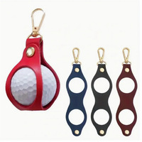 Ensemble de golf de haute qualité à suspendre à la ceinture, cadeau d'affaires, sac de golf en cuir, porte-clés