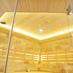 Sauna domestique à vapeur traditionnel intérieur avec poêle et pierre Finlande - Product Image 2