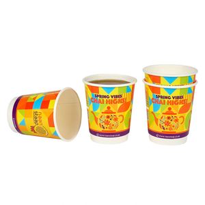 Gobelets à café en papier personnalisés avec logo couleur, jetables, à double paroi, 8 oz, pour boissons chaudes, échantillon gratuit - Product Image 3