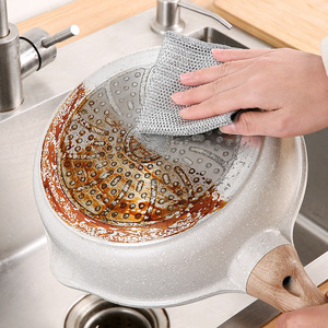 แผ่นใยขัดทำความสะอาดภาชนะ ขนาด 20x20 ซม. แบบสองด้าน สำหรับทำความสะอาดภาชนะบนโต๊ะอาหาร - Product Image 3