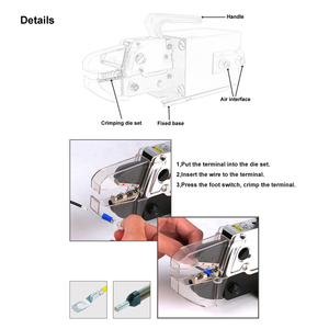 เครื่องเทอร์มินัลนิวเมติกปั้นได้ทันทีขั้วขั้วขั้วขั้วลมสไตล์ยุโรปสำหรับภาคยานยนต์สำหรับการตัด - Product Image 4