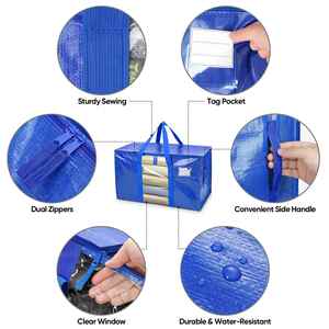 Bolsas de Almacenamiento Extra Gruesas con Asas Reforzadas para Ahorrar Espacio, Bolsas de Mudanza Resistentes - Product Image 4